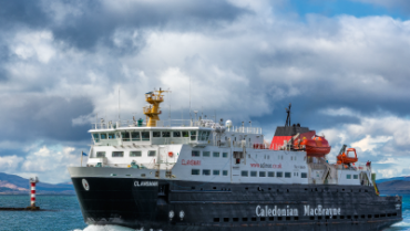 CalMac on the sea