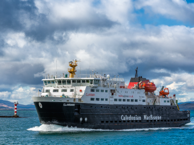 CalMac on the sea