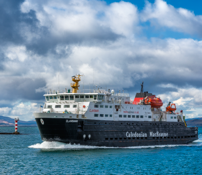 CalMac on the sea