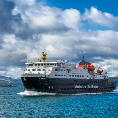 CalMac on the sea