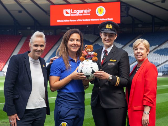 Loganair Scotland womens football team