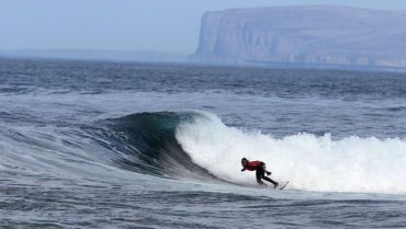 Surfing At Brims Ness Credit: VisitScotland