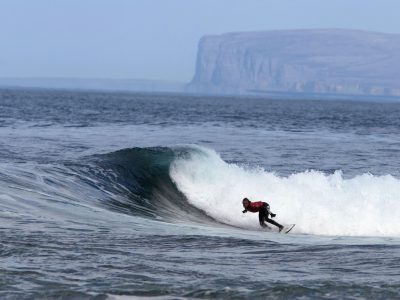 Surfing At Brims Ness Credit: VisitScotland